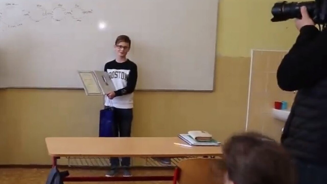 12-ročný Šimon zachránil život dievčaťa, dostal medailu