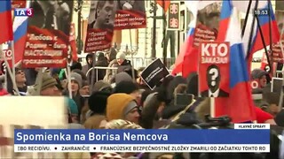 Tisíce Rusov spomína na Borisa Nemcova, uctili si jeho pamiatku