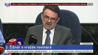 TB J. Čižnára o vražde investigatívneho novinára