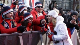 Skromnú Ledeckú privítali v českej metropole tisícky fanúšikov