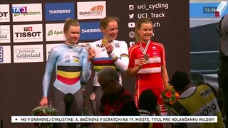 Na majstrovstvách v dráhovej cyklistike rozdali prvé medaily