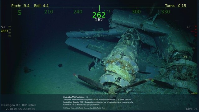 Miliardár objavil desaťročia stratenú lietadlovú loď USA