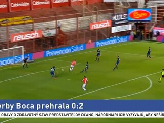 Boca zostáva aj po prehre s Argentinos naďalej prvá