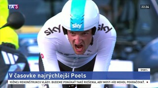 V časovke na Paris-Nice zvíťazil Holanďan Poels, jazdec tímu Sky