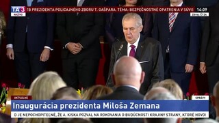 Inaugurácia českého prezidenta M. Zemana