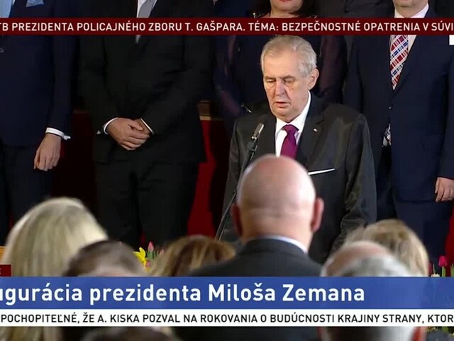 Inaugurácia českého prezidenta M. Zemana