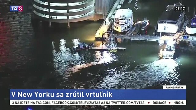 V New Yorku sa zrútil vrtuľník, udalosť si vyžiadala životy pasažierov