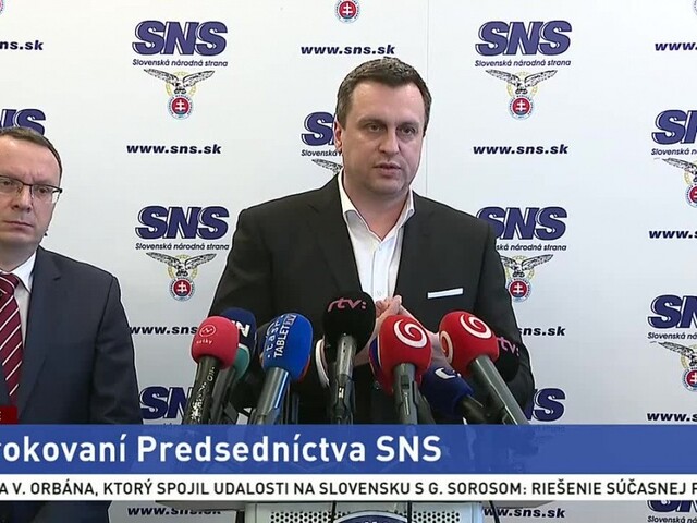 TB SNS po rokovaní predsedníctva strany