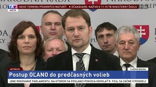 TB predstaviteľov OĽANO o postupe hnutia do predčasných volieb