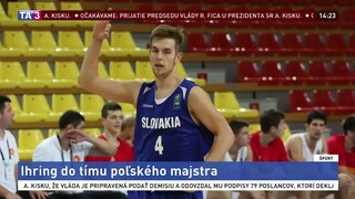 Slovenský basketbalista Ihring bude hrať za poľský Anwil Wloclawek