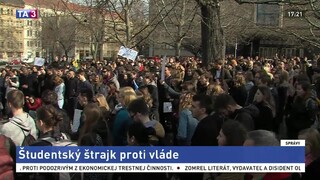 Tisícky českých študentov štrajkovali proti Babišovi