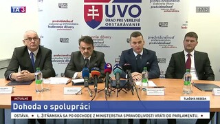 TB o dohode medzi ÚVO, NKÚ a generálnou prokuratúrou