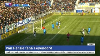 Van Persie ťahá Feyenoord, stačilo mu na to päť minút