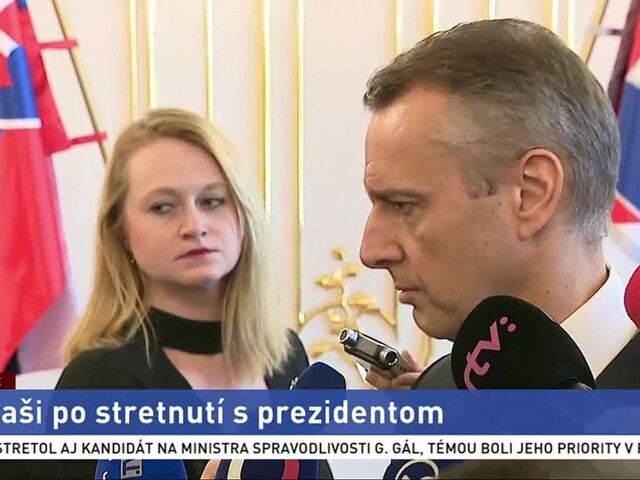 Brífing R. Rašiho po stretnutí s prezidentom A. Kiskom