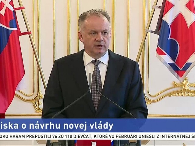 Vyhlásenie prezidenta A. Kisku o návrhu novej vlády