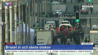 Brusel si pripomenul obete útokov, zorganizoval spomienkové akcie