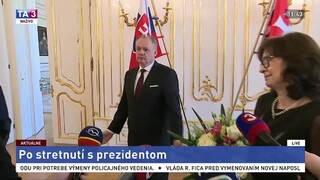 Vyhlásenie L. Žitňanskej po stretnutí s prezidentom A. Kiskom