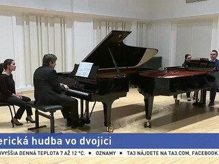 Katedra pripravila netradičný koncert hudby pre dva klavíry