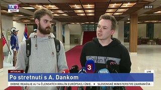Vyhlásenie organizátorov protestu po stretnutí s Andrejom Dankom