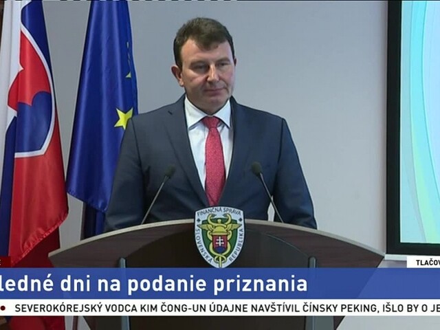 TB prezidenta Finančnej správy F. Imreczeho o podaní daňového priznania