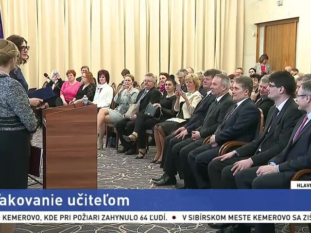 Ministerka ocenila učiteľov za ich prínos pre školstvo