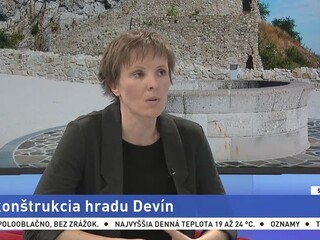 ŠTÚDIO TA3: K. Harmadyová o rekonštrukcii Devínskeho hradu