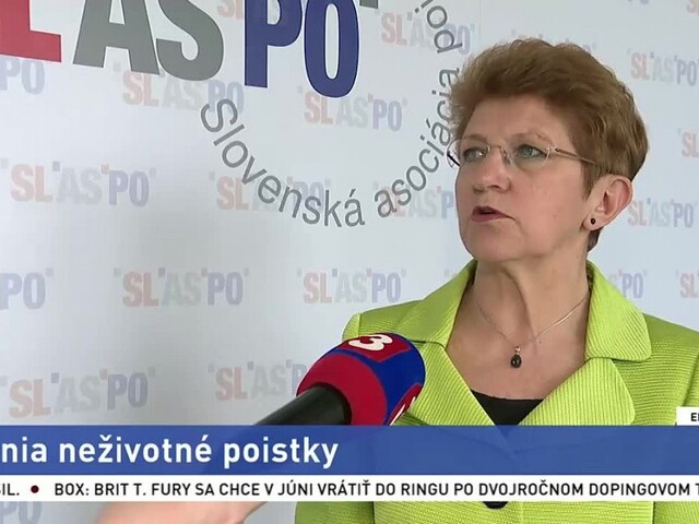Šéfka Slovenskej asociácie poisťovní J. Žáková o zdanení poistiek