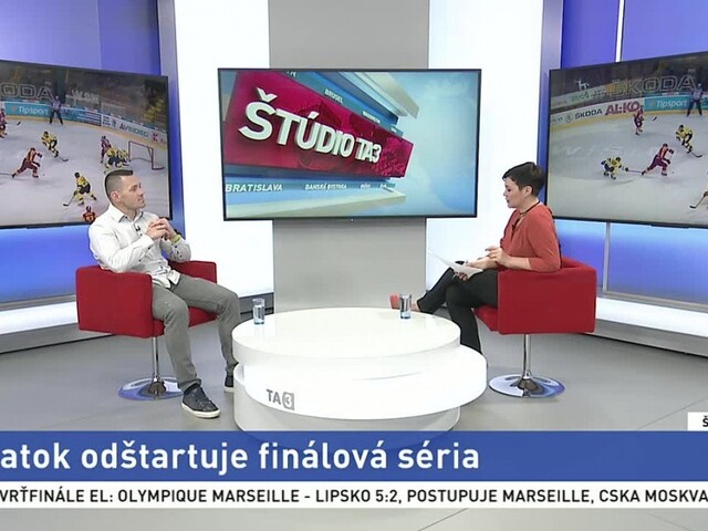 ŠTÚDIO TA3: Bývalý hokejista M. Lažo o finále Tipsport ligy
