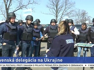 Pozorovateľov OBSE sprevádzala na Ukrajine slovenská delegácia