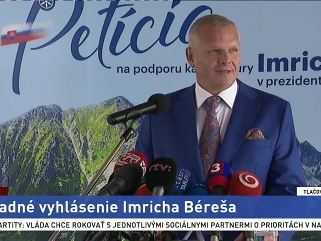 TB I. Béreša v súvislosti s kandidatúrou na post prezidenta SR