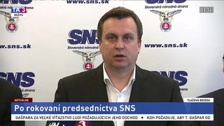 TB strany SNS o aktuálnej politickej situácii na Slovensku