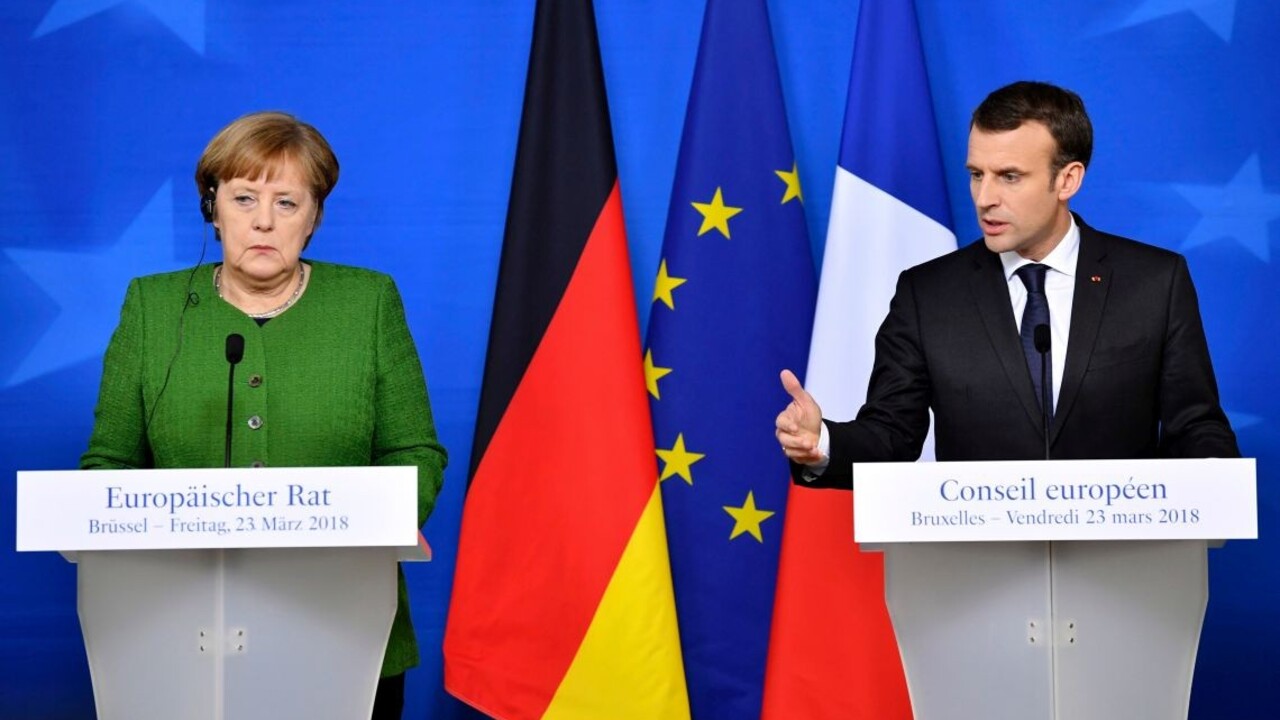 Macron Merkelová samit stretnutie 1140 px (SITA/AP)