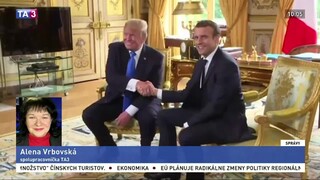 A. Vrbovská o spoločnom stretnutí E. Macrona s D. Trumpom