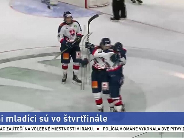 Hokejová osemnástka postúpila do štvrťfinále, zakopla len raz