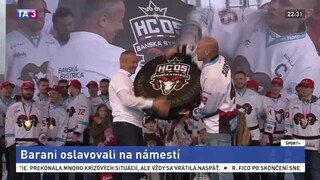 Banskobystrickí hokejisti oslavovali úspešnú obhajobu majstrovského titulu