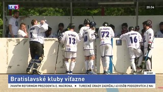 Hokejbalové semifinále sa hrá v Bratislave, sériu vedie Petržalka
