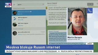 M. Dorazín o zablokovaných internetových stránkach v Rusku