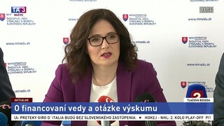 TB M. Lubyovej o financovaní vedy a otázke výskumu a vývoja