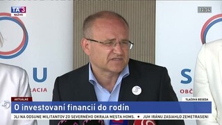 TB strany SPOLU o návrhu investovania financií do rodín