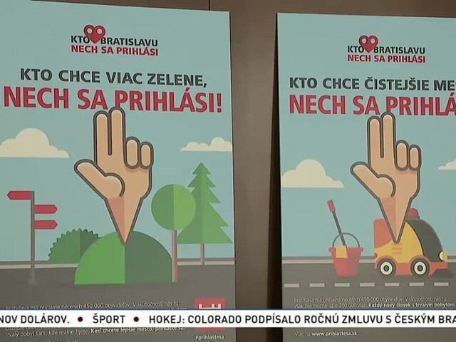 Bratislava chce obyvateľov s trvalým pobytom, spúšťa kampaň