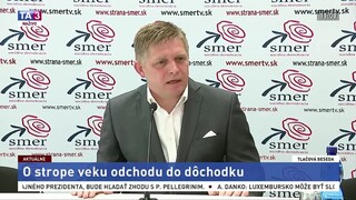 TB R. Fica k návrhu zákona o strope veku odchodu do dôchodku