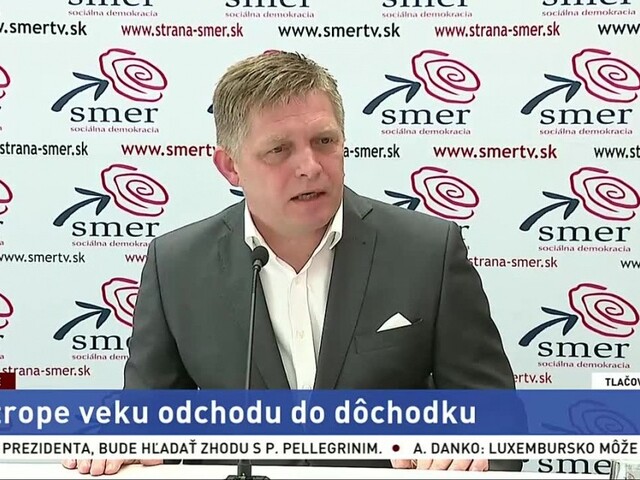 TB R. Fica k návrhu zákona o strope veku odchodu do dôchodku