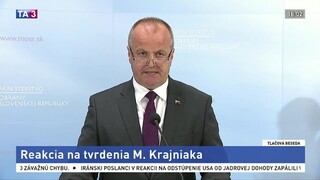 TB ministra P. Gajdoša o obstaraní vozidiel 8x8 a tvrdeniach poslanca Krajniaka