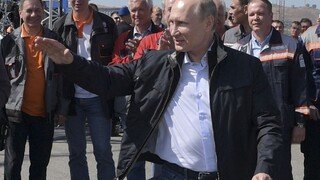 Putin otvoril nový most, spája Rusko s polostrovom Krym