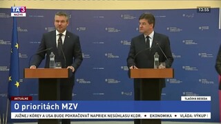 TB P. Pellegriniho a M. Lajčáka o prioritách rezortu zahraničných vecí