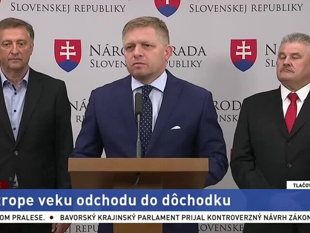 TB R. Fica a J. Richtera o strope veku odchodu do dôchodku