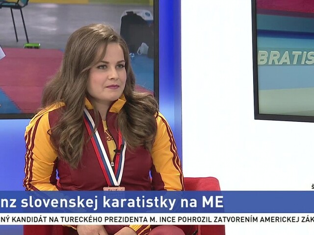 ŠTÚDIO TA3: karatistka D. Balciarová o úspechu na Majstrovstvách Európy