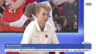 ŠTÚDIO TA3: basketbalista M. Doležaj o americkej vysokoškolskej lige