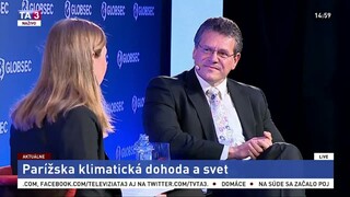 Globsec: eurokomisár M. Šefčovič o klimatickej dohode