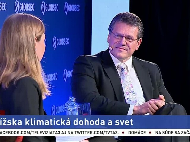 Globsec: eurokomisár M. Šefčovič o klimatickej dohode